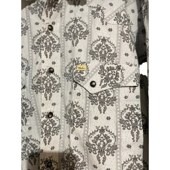 Larry Maham Men's Long Sleeve Button Down Boho Western Top Size L - Picture 3 of 6